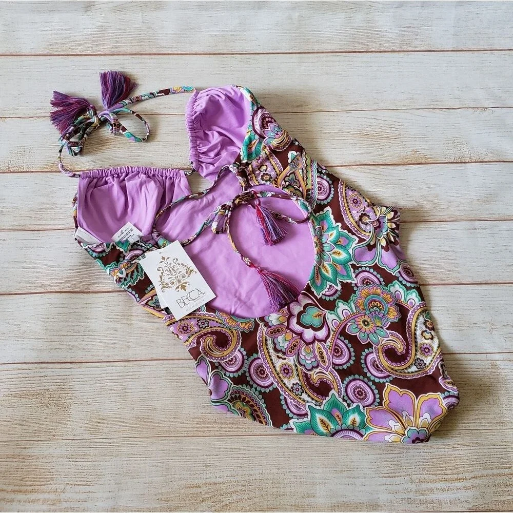 Becca Groovy Floral/Paisley One Piece Swimsuit